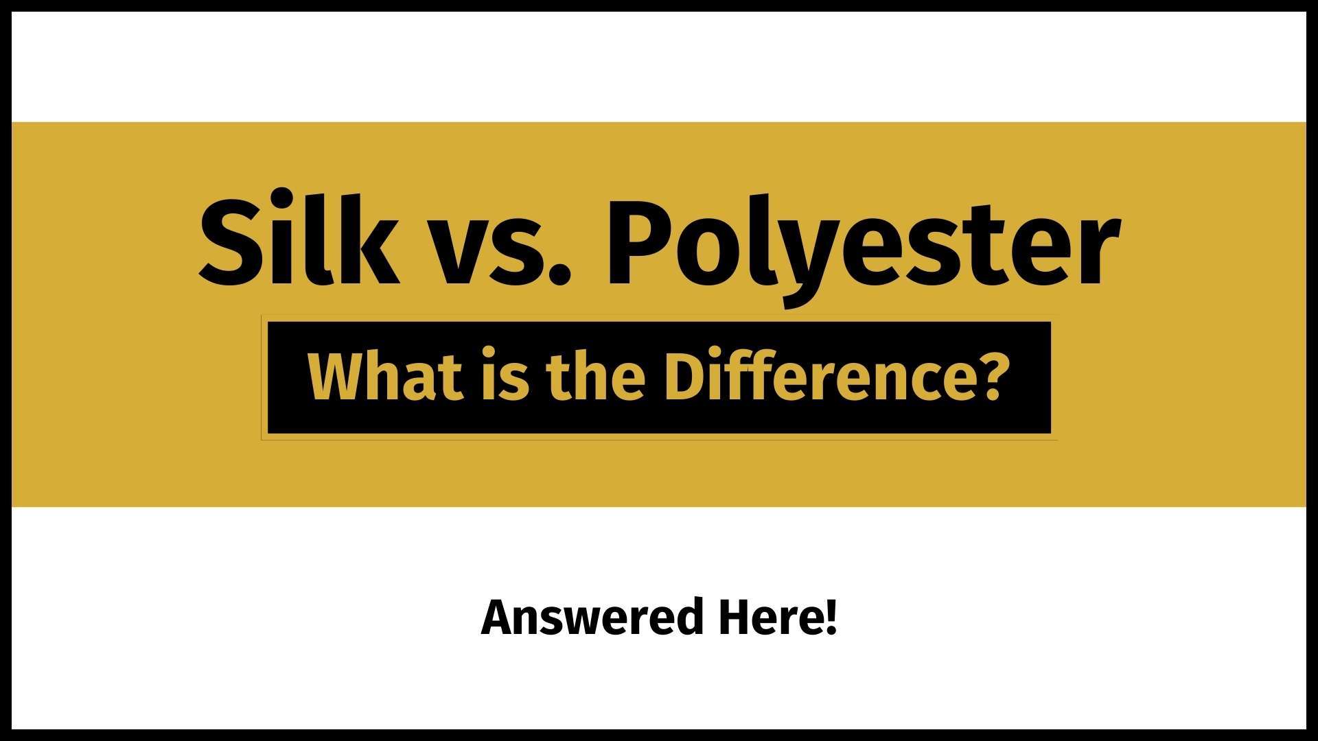 Silk vs. Polyester What is the Difference? 1000 Kingdoms